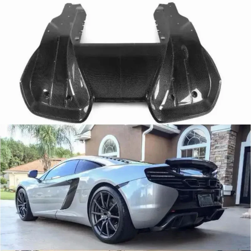 Real Carbon Fiber Rear Bumper Lip Diffuser Spoiler For Mclaren MP4-12C 625C 650S 2011 2012 2013 2014 2015 2016 2017