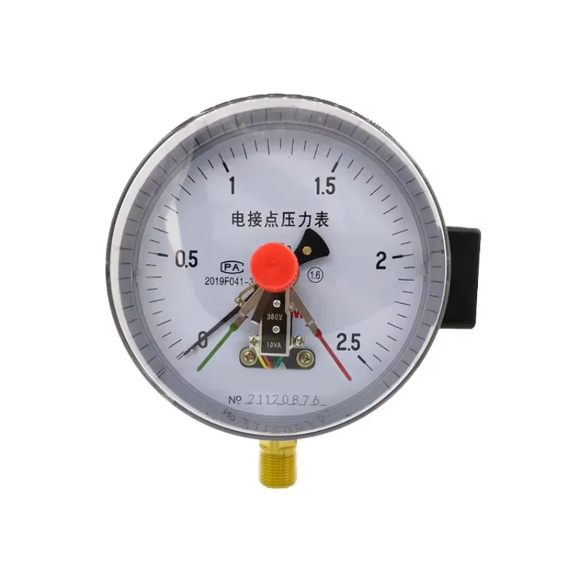 

-100 Magnetic Assisted Electrical Contact Pressure Gauge Vacuum Gauge 0-1.66 MPA Barometer