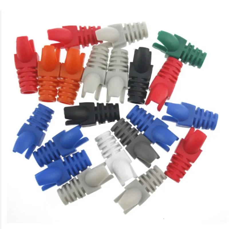 RJ45 Adapter Cap Ethernet Network Cable Strain Relief Boots Cable Connector Plug Cover Multicolour