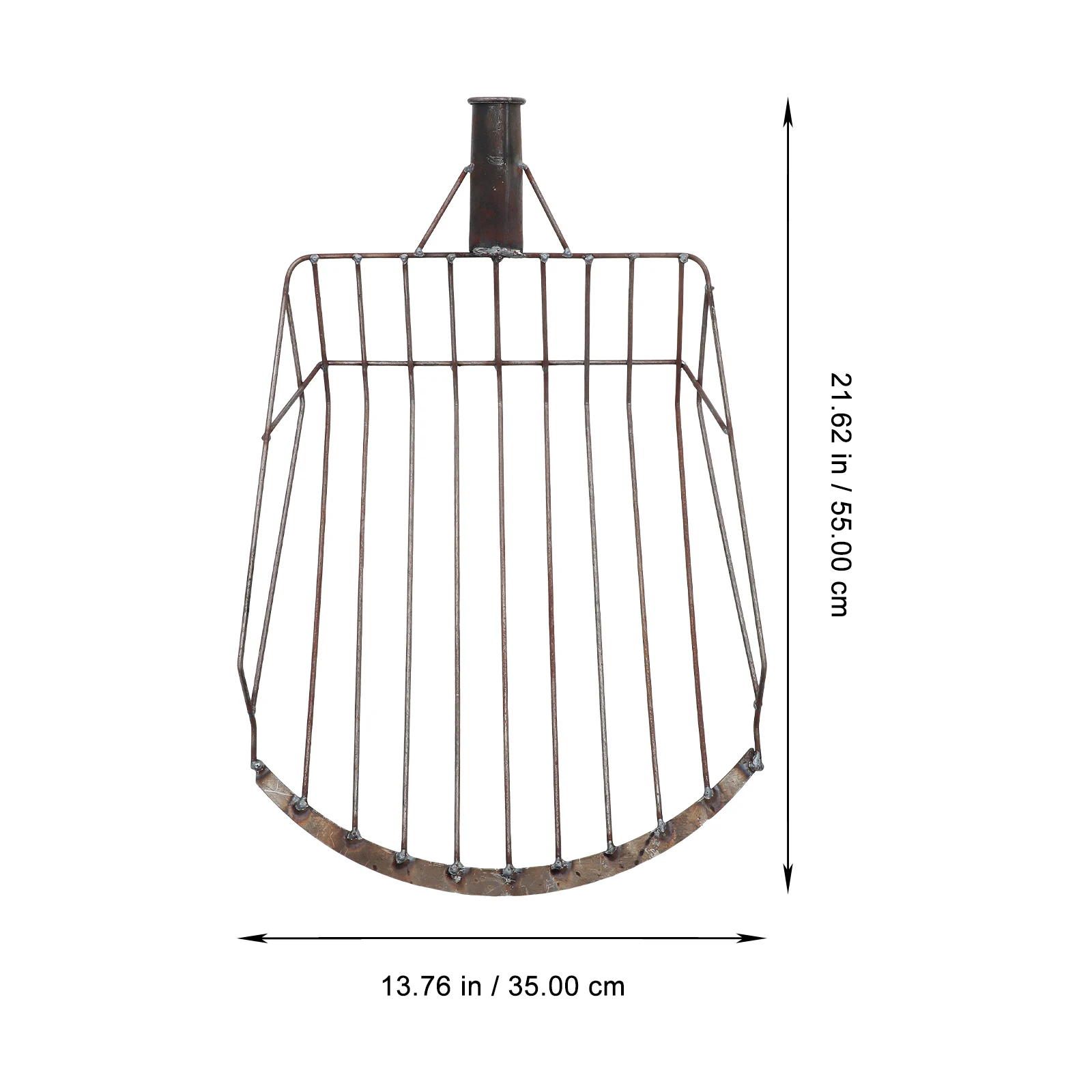 

Semi circular Corn Fork Large Grain Shovel Yellow Multi use Farm Tools Coal Briquette Lawn Soil Digging Spade Lightweight