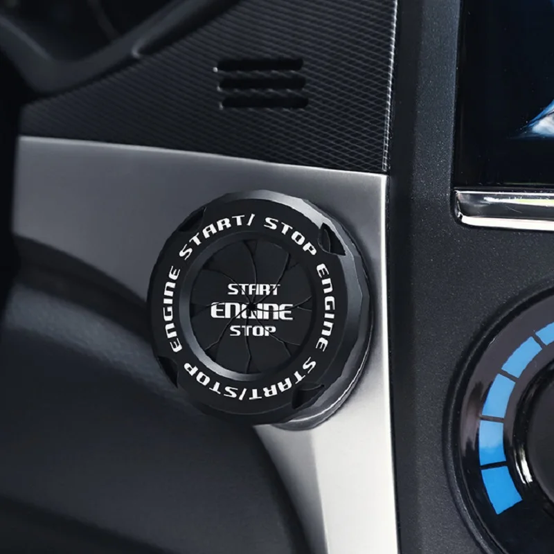 

Car Push Start Button Cover Car Interior Decor Engine Ignition Start Switch Protective Cover Motorcycle Start Ring