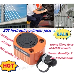 20T Hydraulic Cylinder Jack Ram Multi-Acting Low Profile Lifting for Car Machinery Shipbuilding