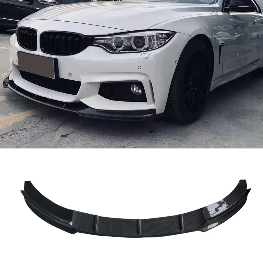 Factory Direct Sales Carbon Fiber Front Bumper Lip V style Front Lip for Bmw 3 Series F34 13-20 Car Model