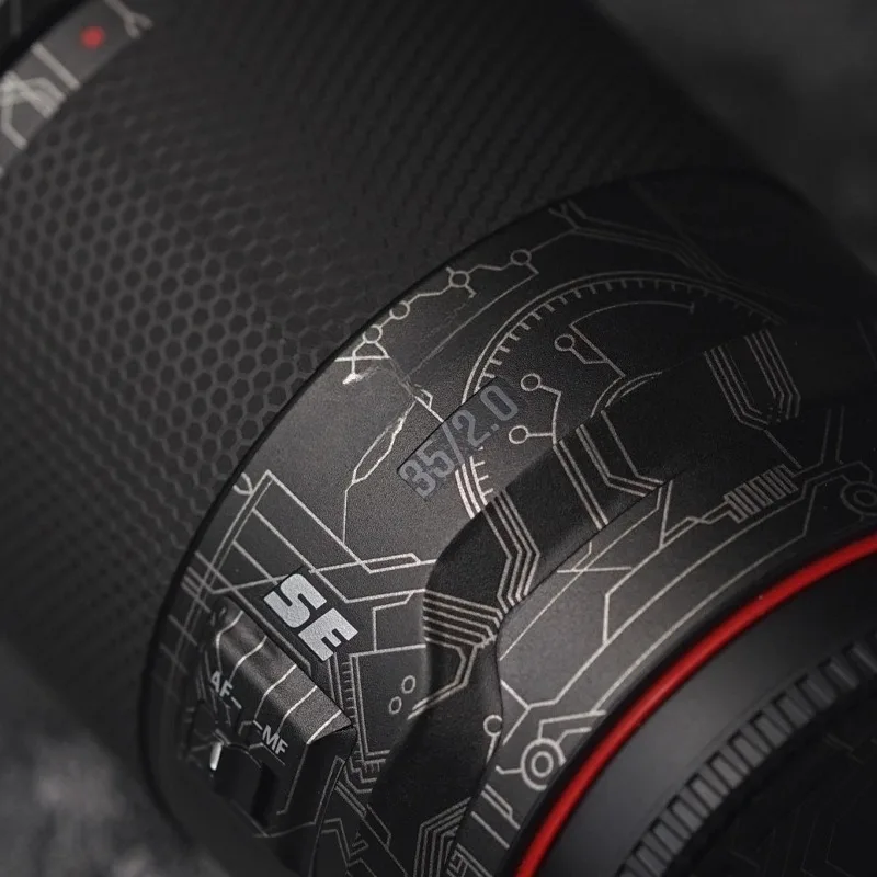소니 마운트 렌즈용 MEKE AF 35mm F2 렌즈 스티커 비닐 랩 필름 렌즈 바디 보호 스티커 프로텍터 코트 35 F2