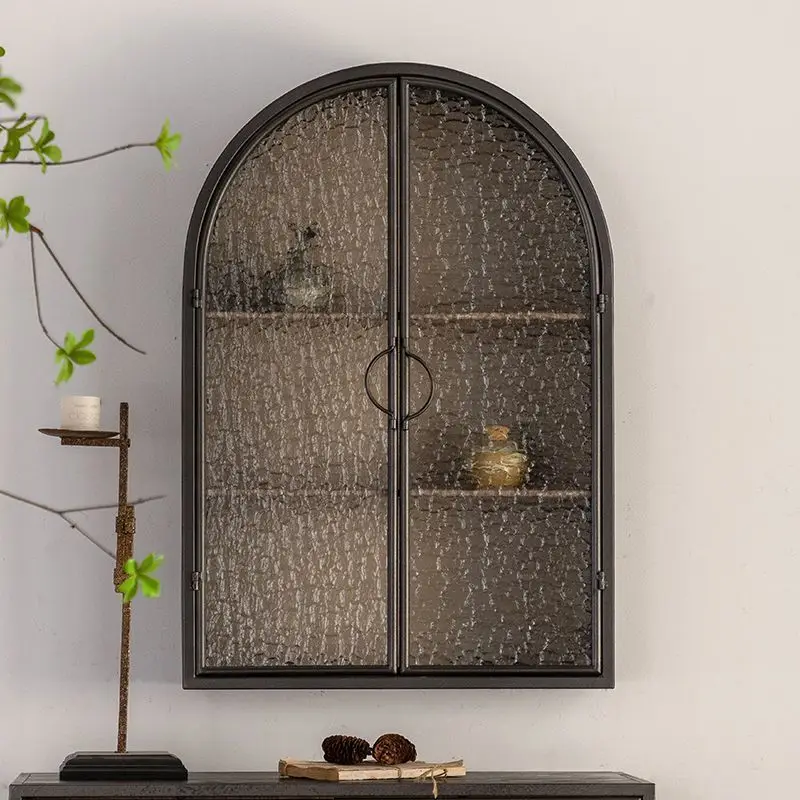 Wall , storage cabinets, water-patterned glass doors, living room wall storage cabinets,