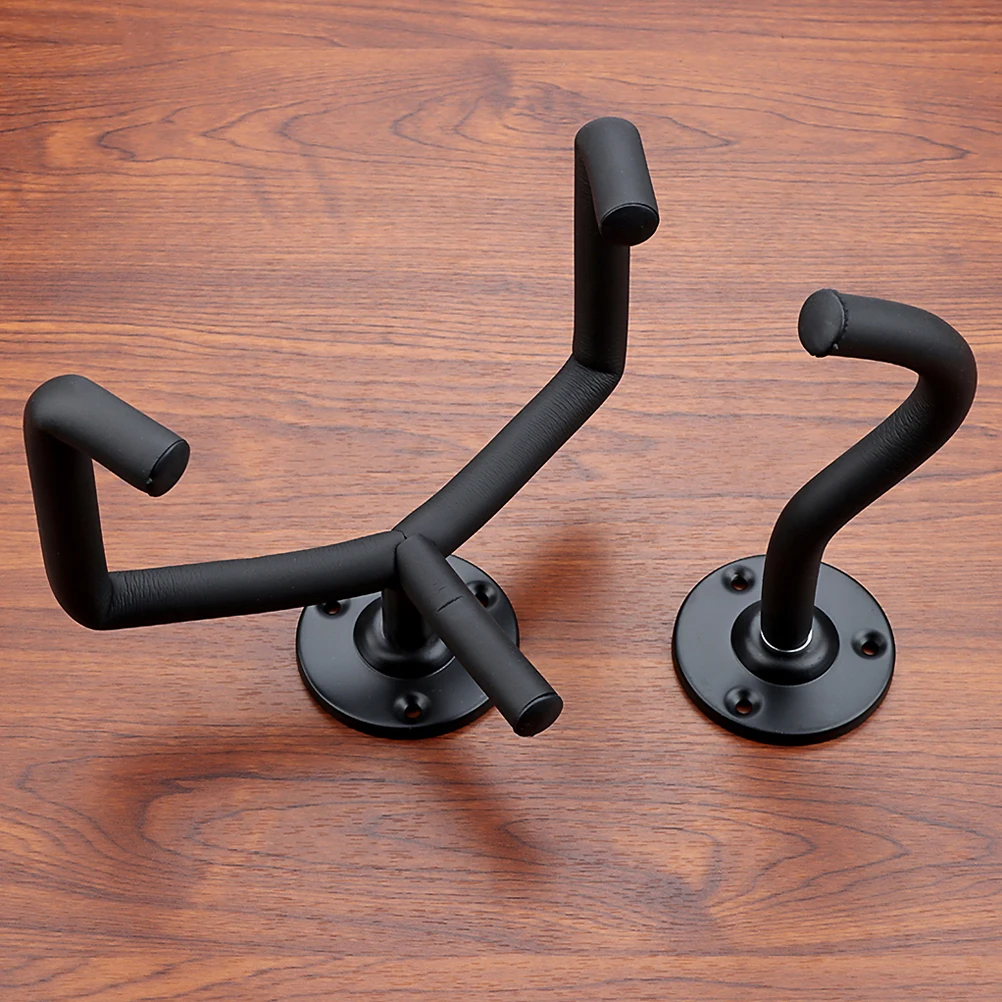 

Guitar Hanger Universal Wall Mount Ukulele Rack Hangers Hook for Black Wall-mounted Stand