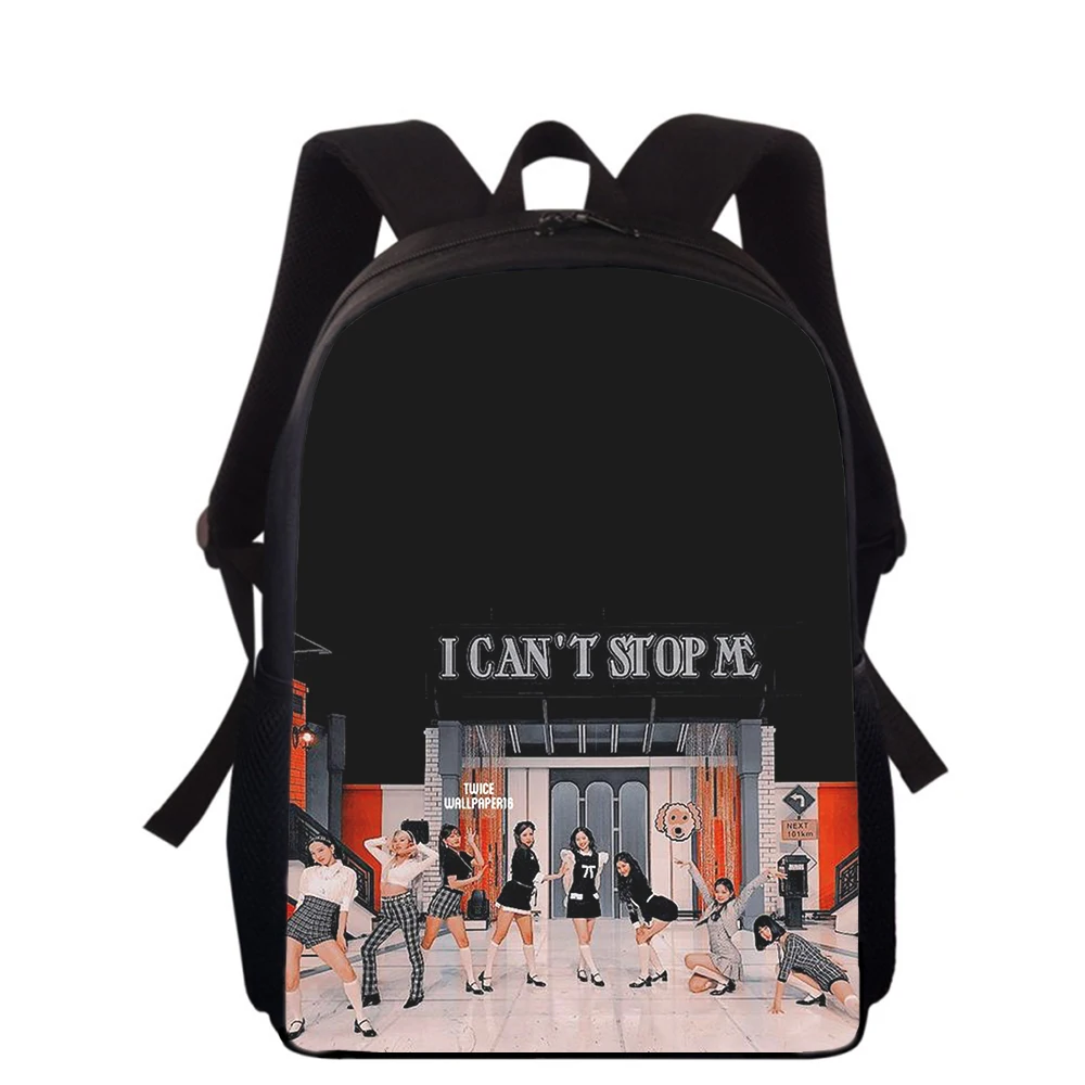 TWICE 15” 3D Print Kids Backpack Primary School Bags for Boys Girls Back Pack Students School Book Bags