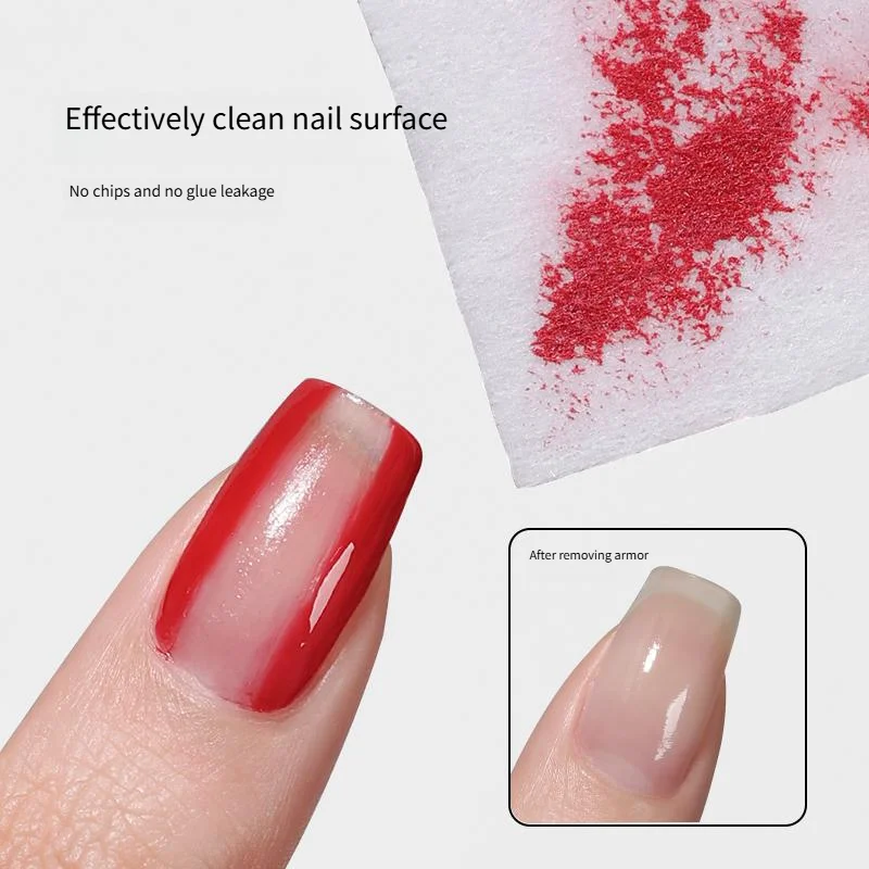 Coton dissolvant de vernis à ongles, non pelucheux, épaissi, dur, pour nettoyer le vernis à ongles, lingettes dissolvant de vernis à ongles spécial pour salon de manucure, outils pour ongles, jetables