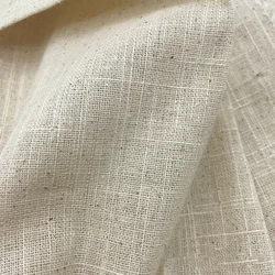 1/2/3 Yard Bamboo Joint Cotton Fabric Beige Linen Cotton Plain color Handmade DIY Luggage Pillows Home Textile Sewing Tablecloth