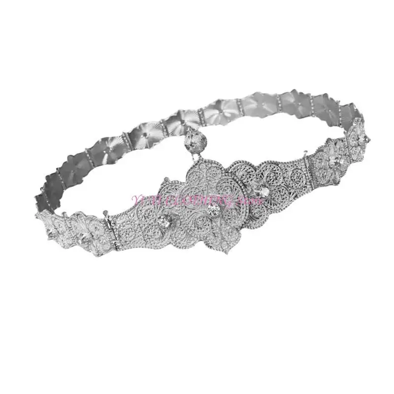 

N5KF Golden Belly Chain Wedding Waist Chain for Dress Chain Stylish Waist Chain