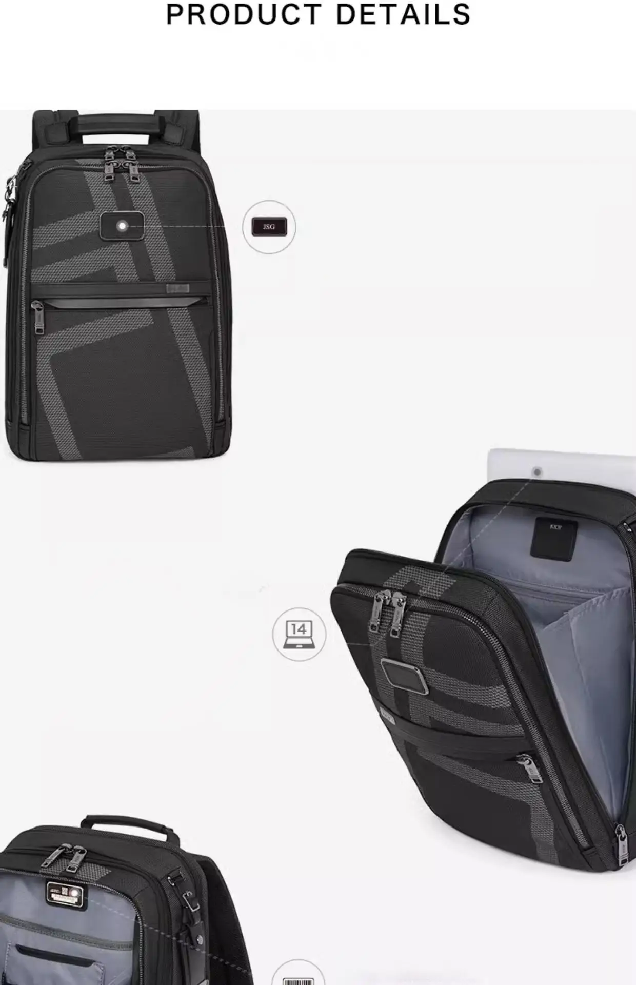 Men's Luxury Running Backpack - Sleek Nylon Design for Jogging, Commute & Casual Style 2603581