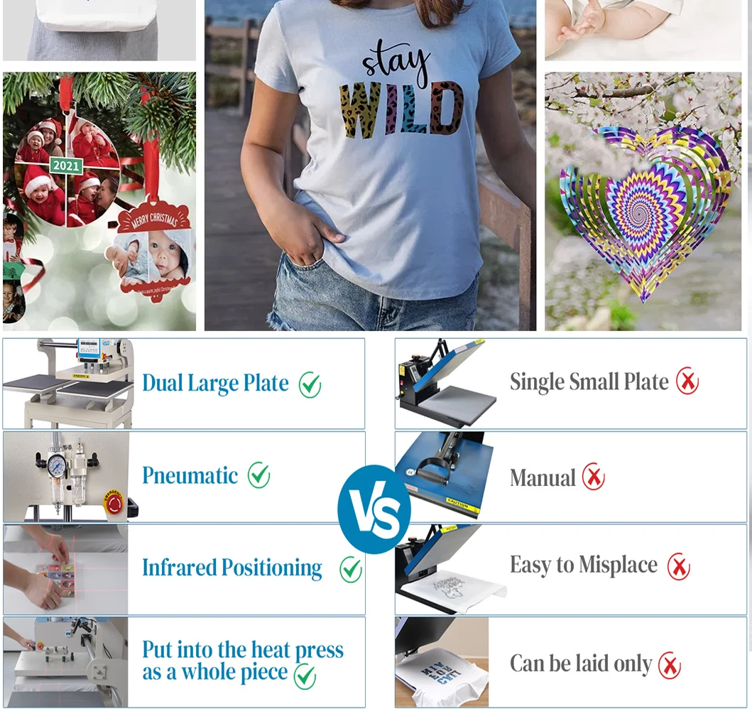 3 في 1 آلة الصحافة الحرارة للتسمية 5.8X5.8 بديل الصوانى نقل الحرارة التسامي المنزل لتقوم بها بنفسك التحكم الرقمي طباعة مخصصة