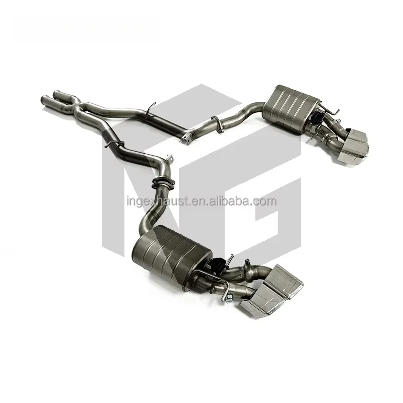 E63 Exhaust SS304 CATBACK Valve For 2011-2016 Mercedes Benz W212 6.2L AMG  Tuning Exhausted System