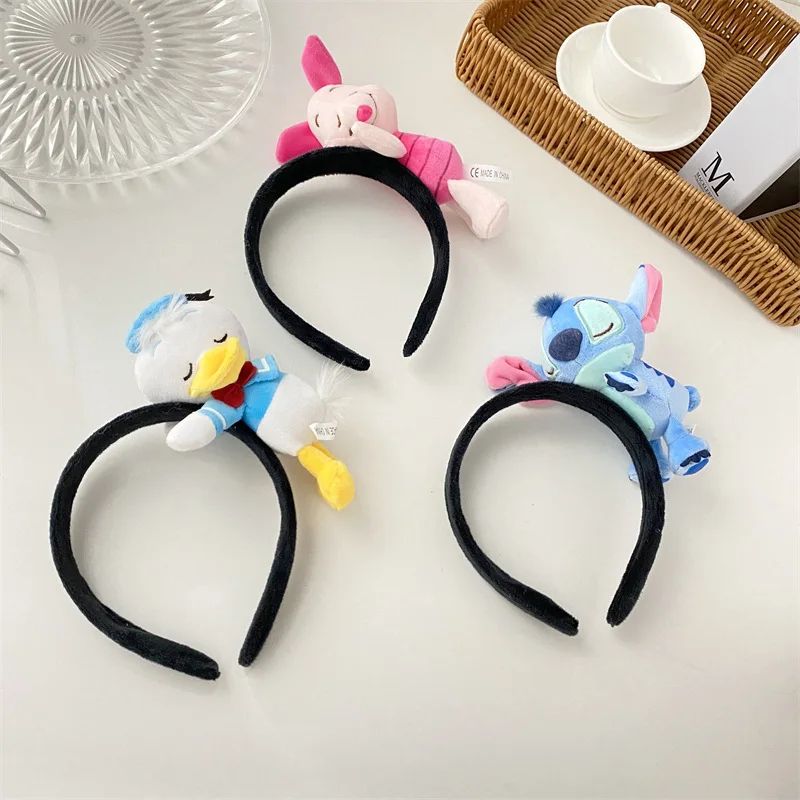 Cartoon Disney Mickey Mouse Donald Duck Stereo Headwear Pretend Toy fascia per capelli a forma di anime decorazione per feste regali di compleanno