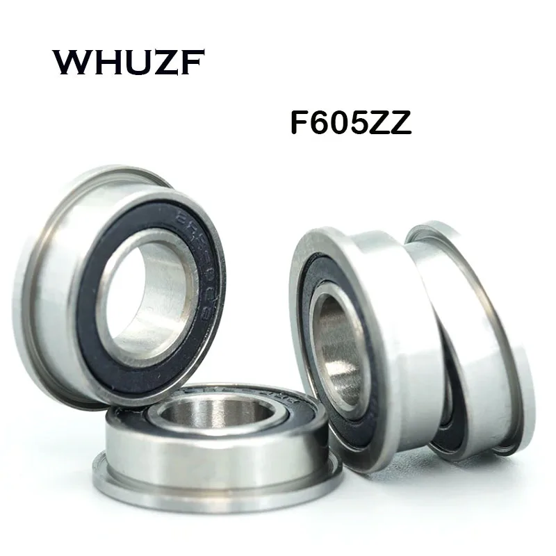 bearings F605ZZ 5x14x5mm (10/20/50pcs) ABEC-7 Miniature Flange Bearings Chrome Steel Bearing F605ZZ cuscinetti a sfera