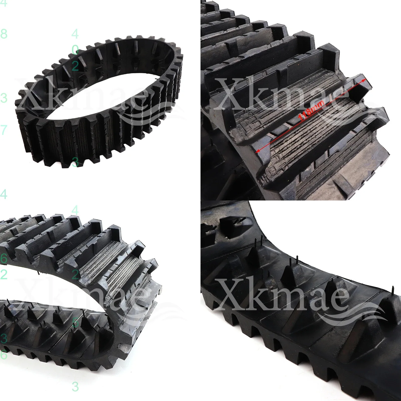 NEW Snow Blower Rubber Track Snow Sweeper Kids Go Kart Karting UTV Buggy Quad ATV Snow Sand Snowmobile Tracks