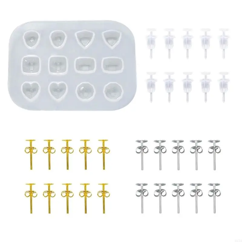 

M17D Handmade Earring Accessories Studs Earrings Moulds Earrings Set for Earrings
