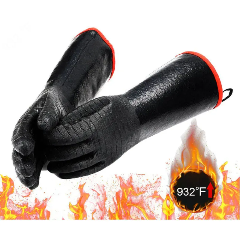 Oven , barbecue gloves, processing fried high-temperature food, waterproof, fireproof, oil resistant neoprene coating