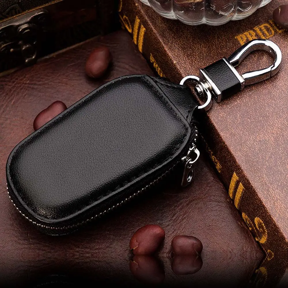 

Portable Keychain Key Bag Case Keychain Covers PU Leather Keys Organizer Car Key Case Car Key Wallets Zipper Key Case Bag