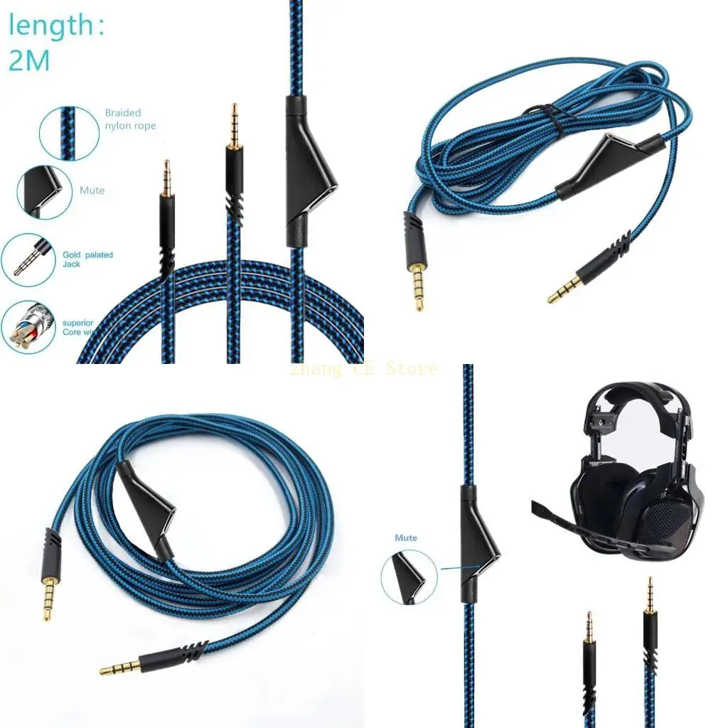 كابل سماعة أذن محمول M5TD سلك صوت 3.5 ملم لسماعات A10 A40 A30