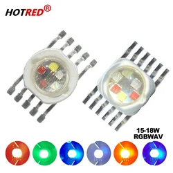 10pcs 15W RGBWA 18W RGBWAV Stage Lighting System High Power LED Chip Lamp Beads 5/6 in 1 RGBWA UV For Par Light Repair Spare Par
