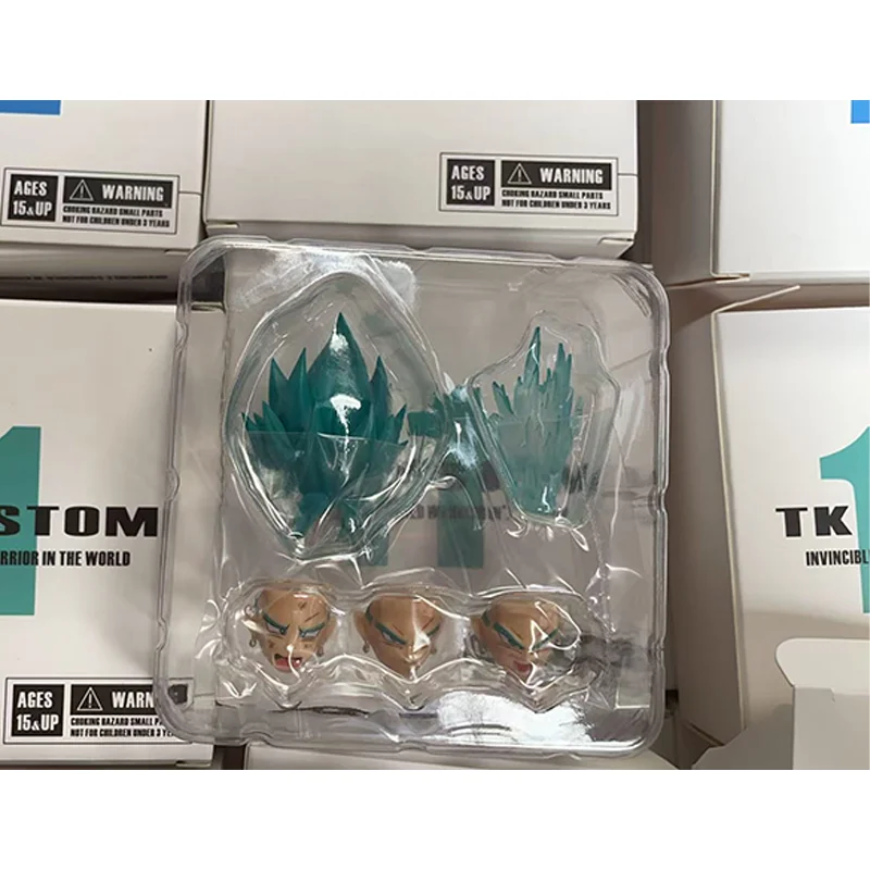 

In Stock TK CUSTOM Dragon Ball Z SHF Super Saiyan Blue Vegito Vegetto Head Accessories Headsculpt Anime Action Figure Toys Gifts