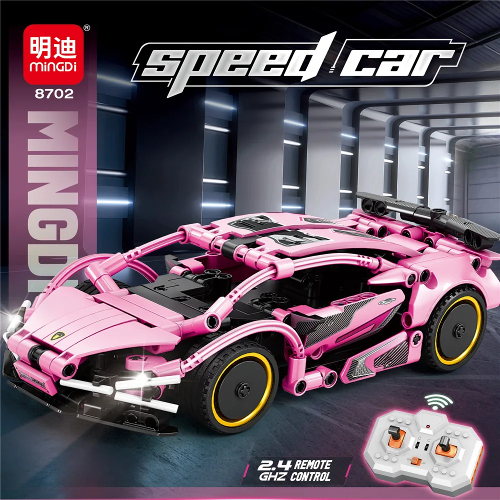 Blocs de construction de voiture de Sport technique, célèbre course, modèle de voiture télécommandée, briques, jouet éducatif, cadeau d'anniversaire pour garçon et enfant