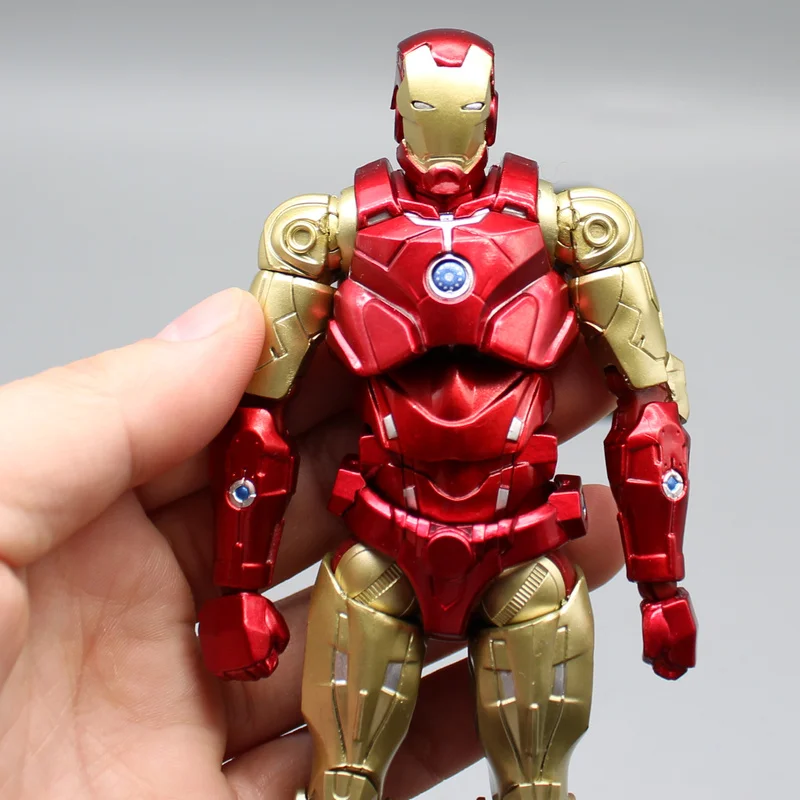 Hot 16cm Gk Deadpool Iron Man Joint Action Figure Anime Movie Character Doll Battle Armor Handwork Children'S Toy Adult Gift