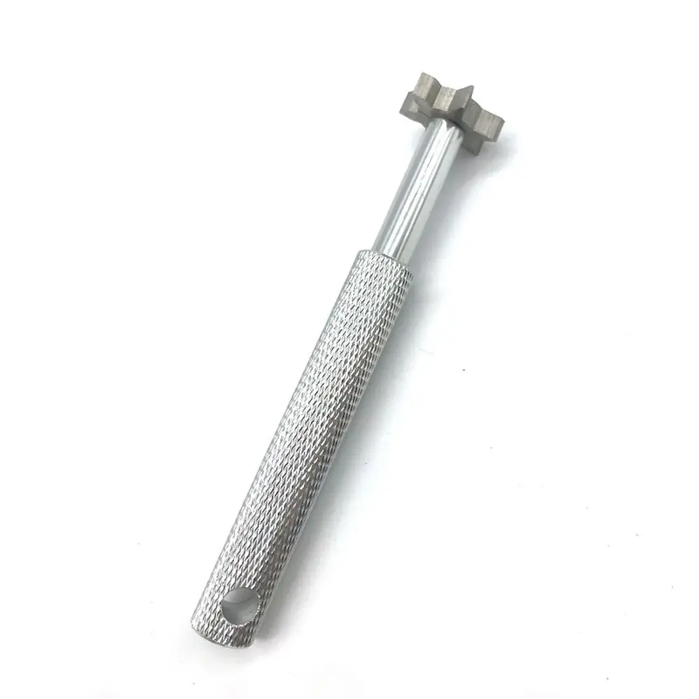 

Прочная точилка для гольф-клуба, чистящая головка, нескользящий инструмент для заточки канавок для гольф-клуба, 6-цветная точилка для гольфа из клинового сплава