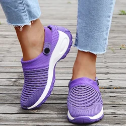 New 2024 Women Platform Sanitary Clogs Woman Sandals Mesh Womens Sandal Summer Causal Beach Clogs Wear Sandalias Plus Size