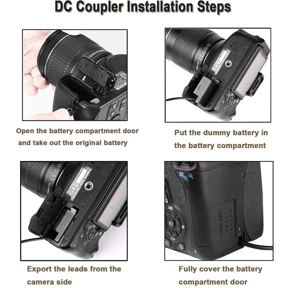 5V USB Convertor to DR-E8 DC Coupler LP-E8 Dummy Battery for EOS Rebel T2i T3i T4i T5i 550D 600D 650D 700D Kiss X4,X5,X6 Digital