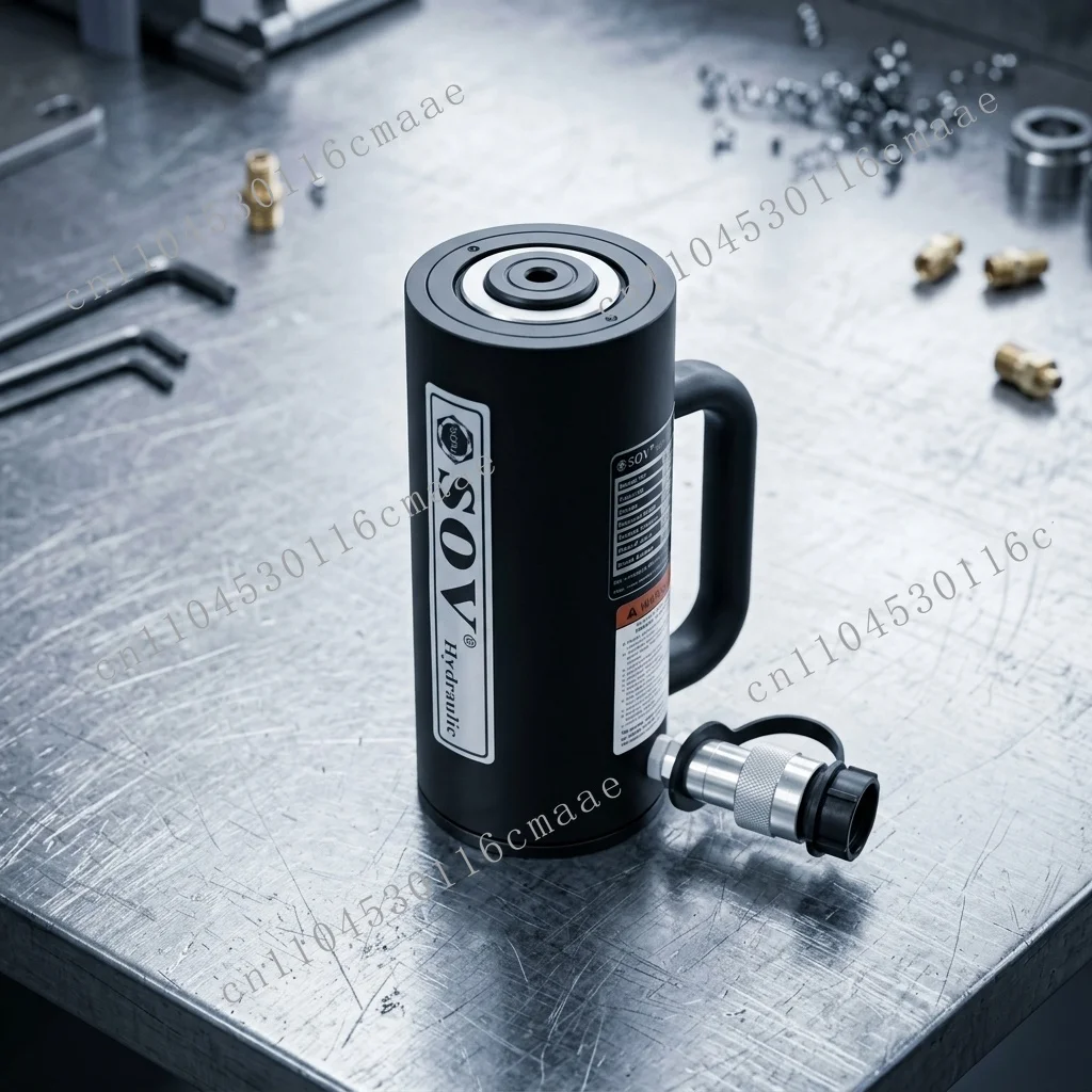 -506 700bar single-acting aluminum alloy hydraulic jack cylinder 50T steel lightweight 12-month warranty