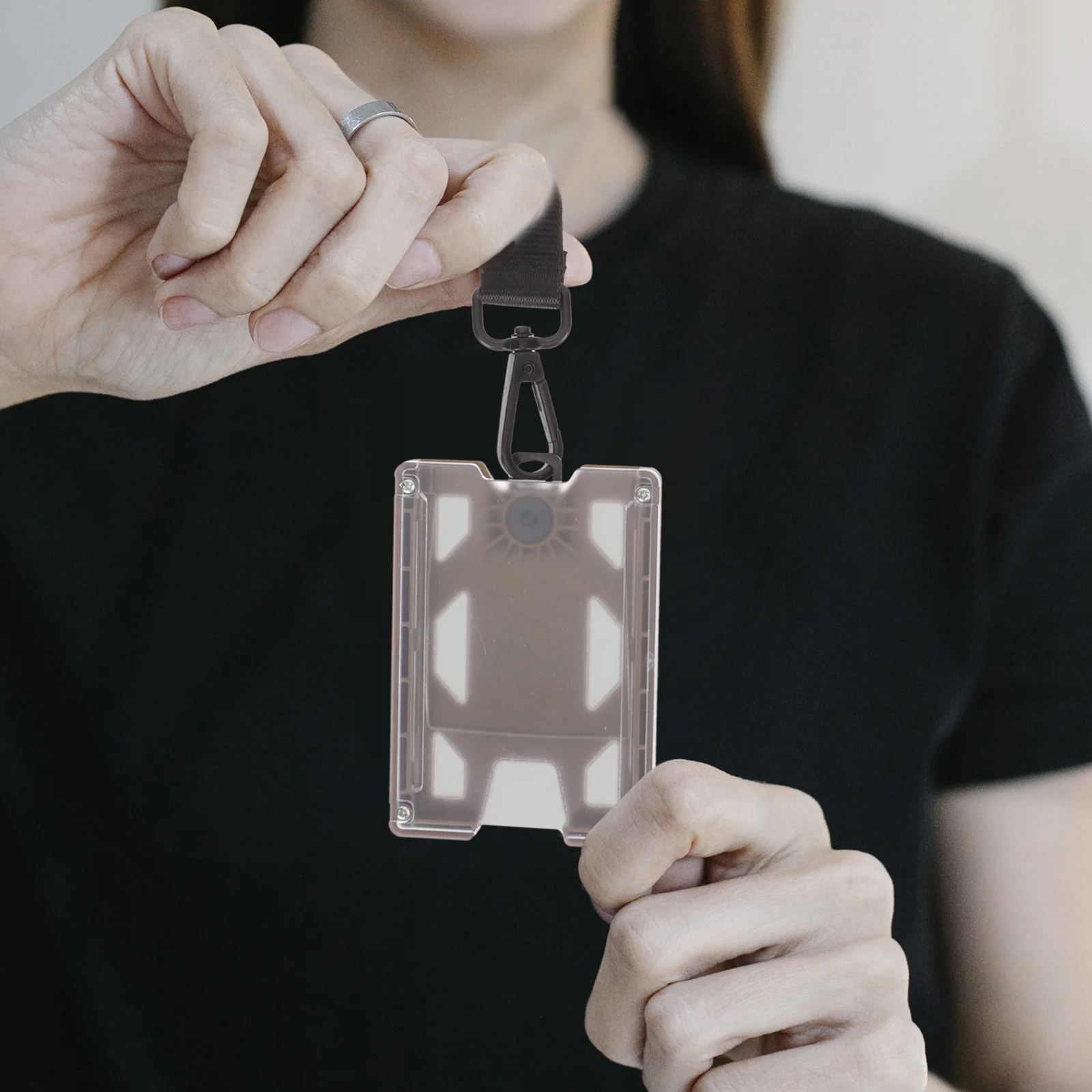 

Id Badge Holder Lanyard Design Protection Case for Office School Work for Nurses Doctors Badge Holder