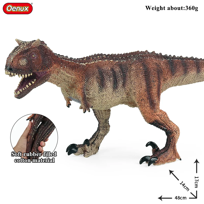 Big Size Jurassic Therizinosaurus Mosasaur T-Rex Allosaurus Action Figures Soft Dinosaur Animals Model Collection Kids Toys