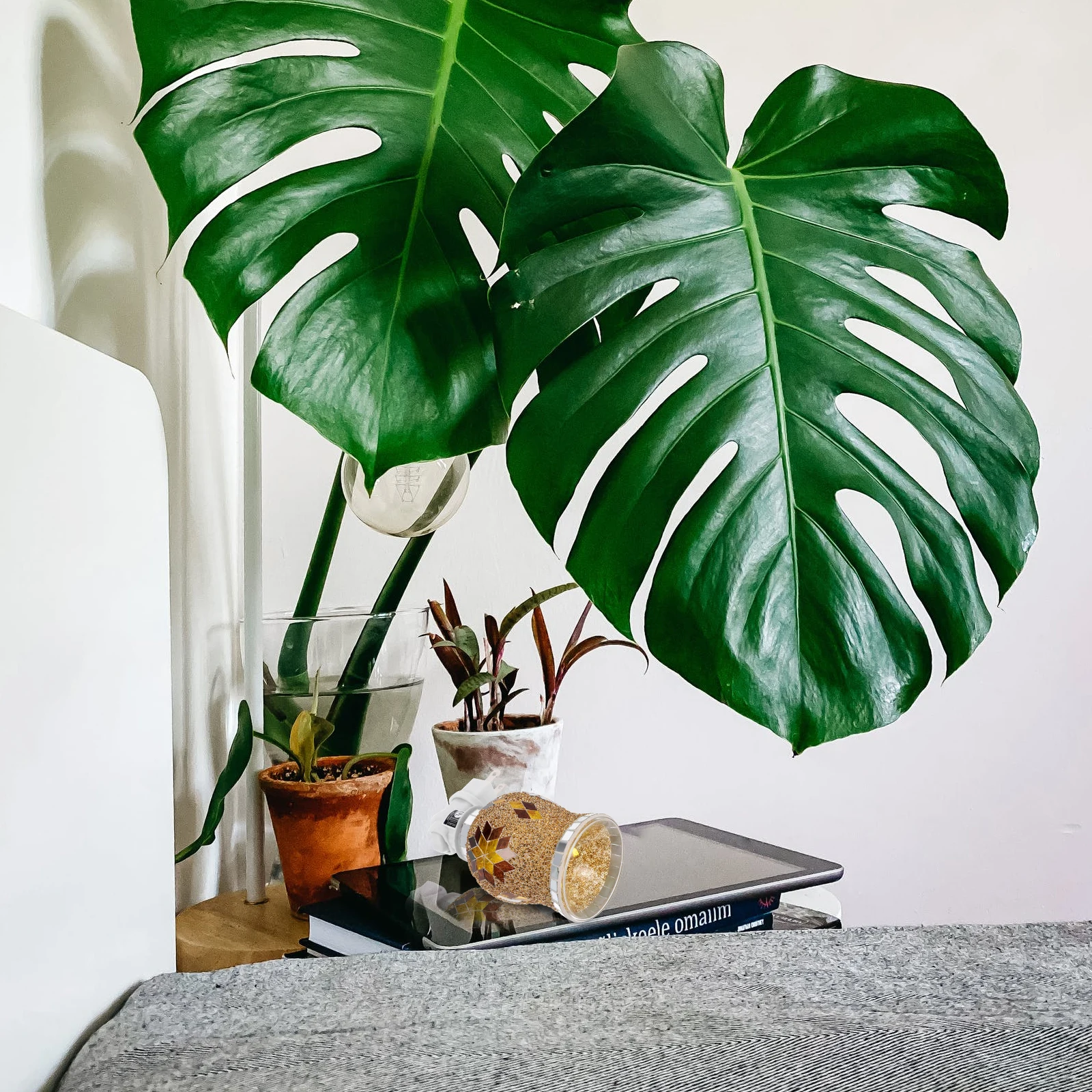 المنزل الشمع مصباح العطر ضوء الروائح الموقد لا النار سهلة الاستخدام المحمولة السرير ليلة مصباح عيد ميلاد هدية الكريسماس #3