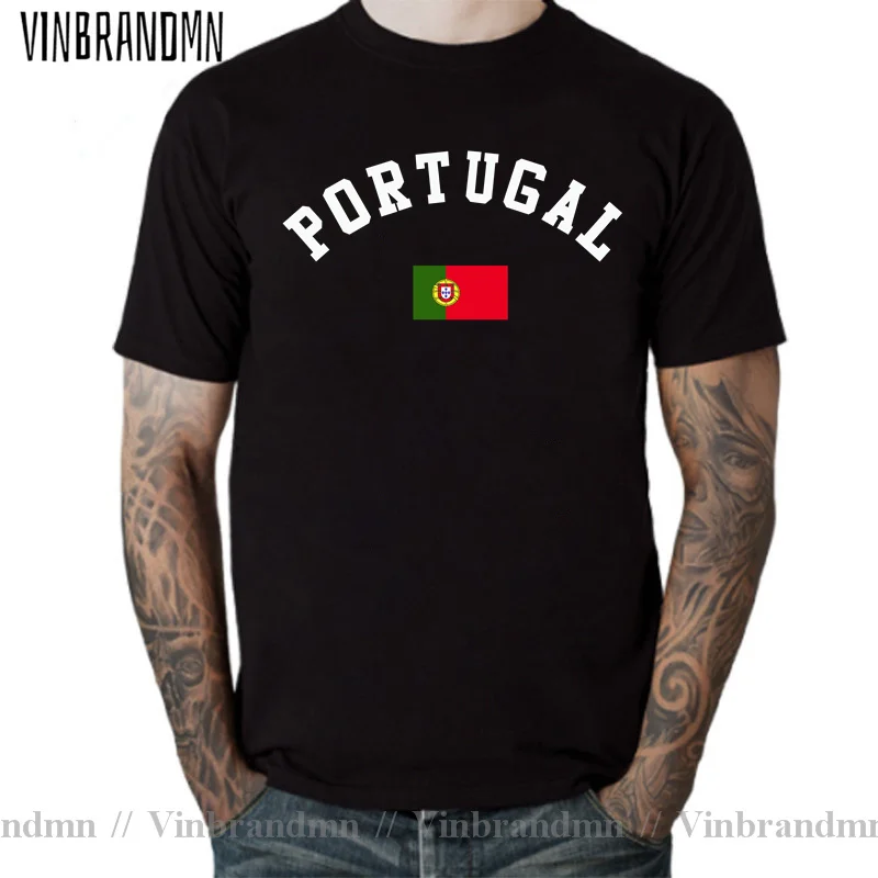 Portugal Flag Men T Shirts Summer 3XL Print Letter Northern Europe T-shirts For Man Tops Tees Male Plus Size Homme O Neck camisa