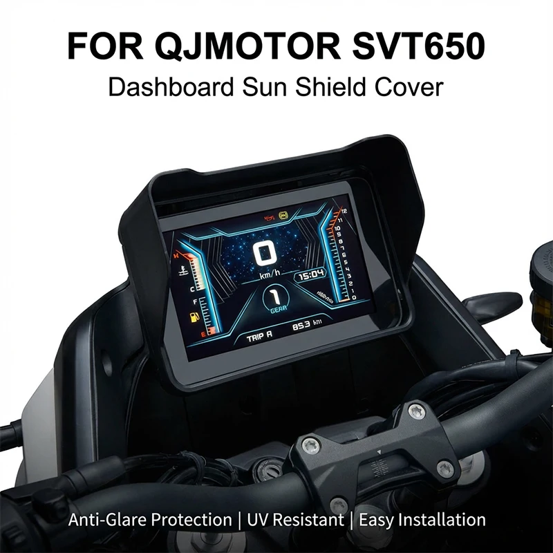 FOR QJMOTOR SVT 650 2022-2026 SVT650X SVT 650X Sun Shield Sun Visor Cover Instrument Screen Sunshade Guard Protection Dashboard