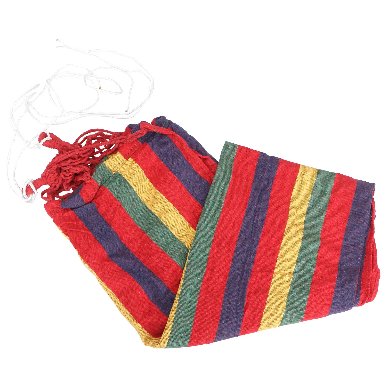 

Single Person Swing Hammock Durable Lightweight Outdoor Camping Travel Hanging Bed Cotton Material Relaxation Gift