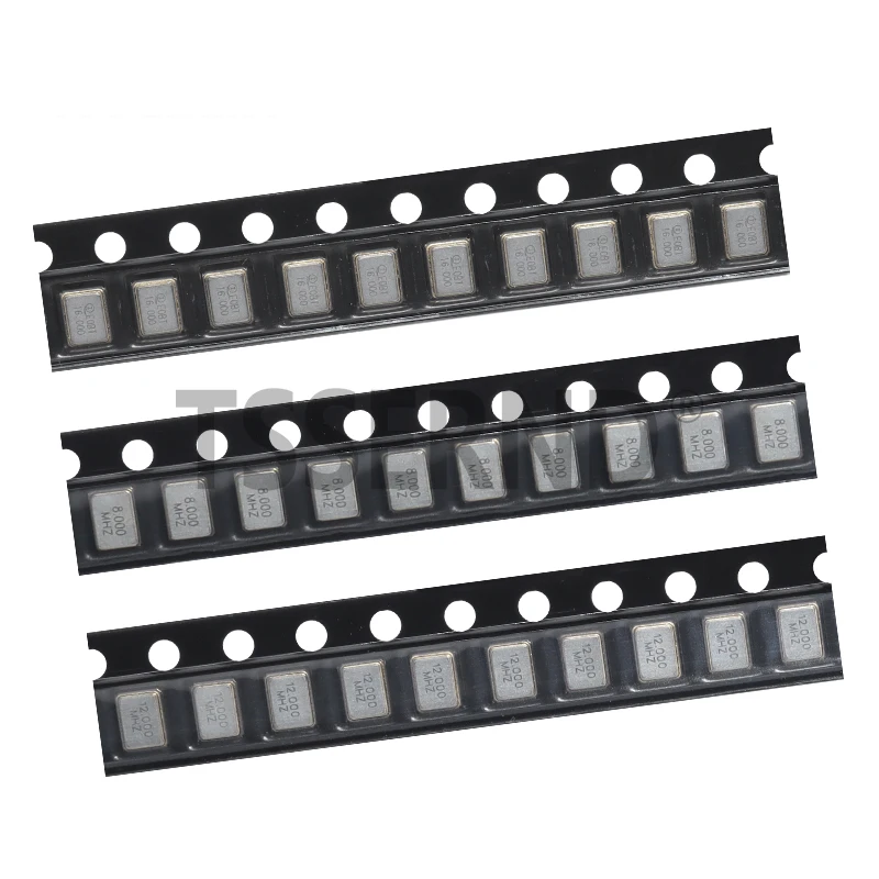 10PCS SMD 3225 SMD passive quartz crystal oscillator 8Mhz 12Mhz 16Mhz 20Mhz 24Mhz 26Mhz 30Mhz 32Mhz 40Mhz 8.000Mhz