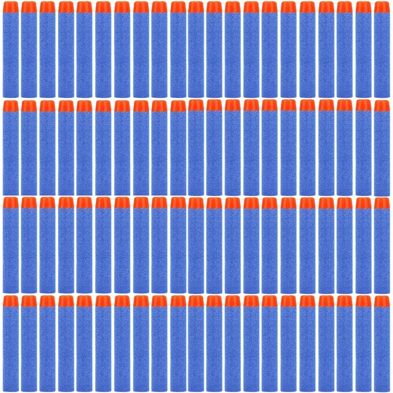 H100-1000 SZT. Niebieskie Kulki z Okrągłą Głowicą 7,2 cm Nerfs N-strike Elite Series Blaster Pistolety Piankowe EVA Wkładki do Strzelania Zabawki dla Dzieci Akcesoria do Broni