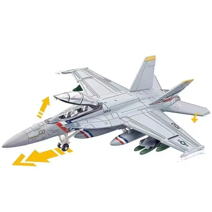 1:72 Creative Decoration Military Series F-18 Carrier-Based Super Attack  Fighter Jet For  Assemble Home Decor Rrnamen