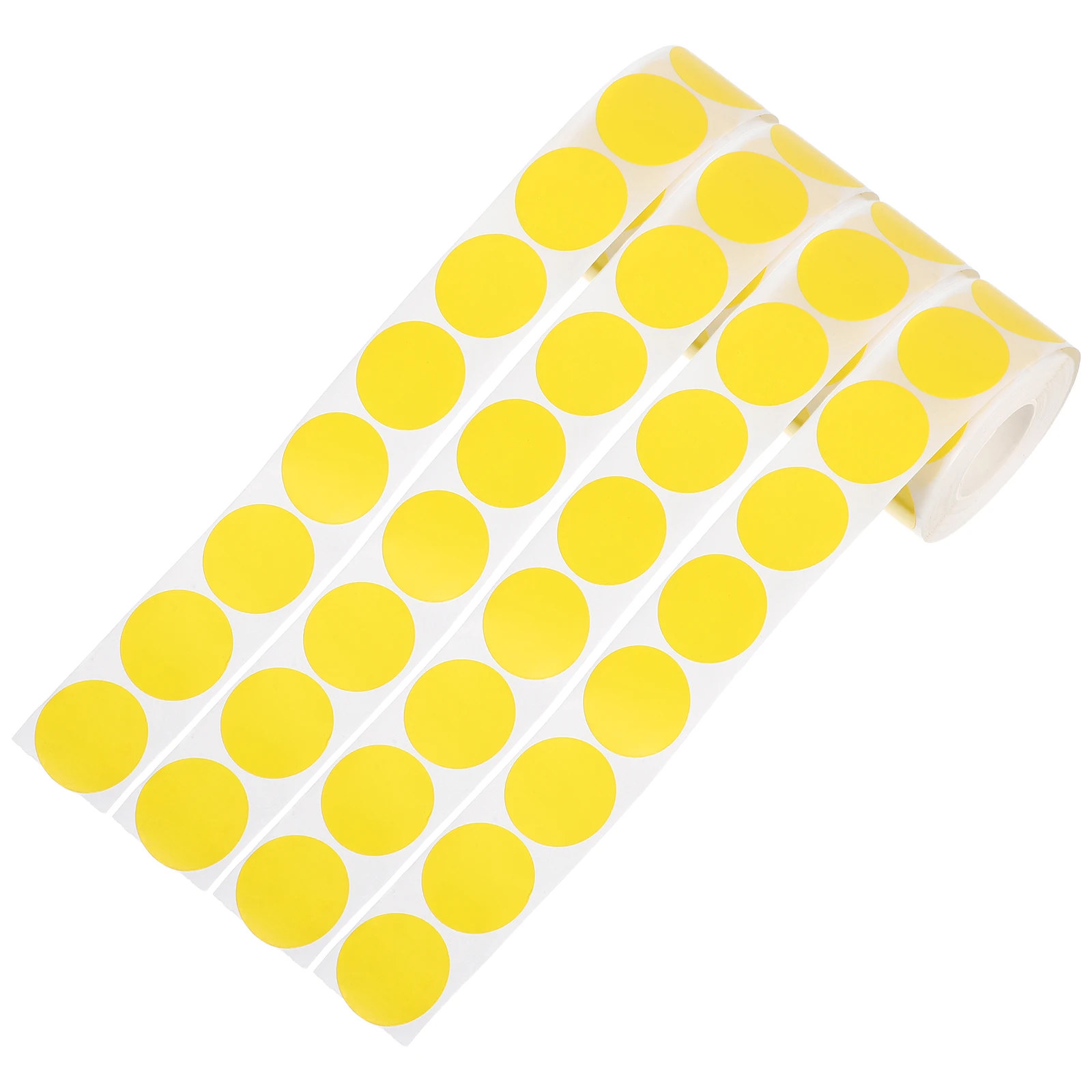1000pcs Blank Round Dot Stickers For Color Coding 1 Inch Yellow Adhesive Labels Writable Circle Stickers For Garage Sale