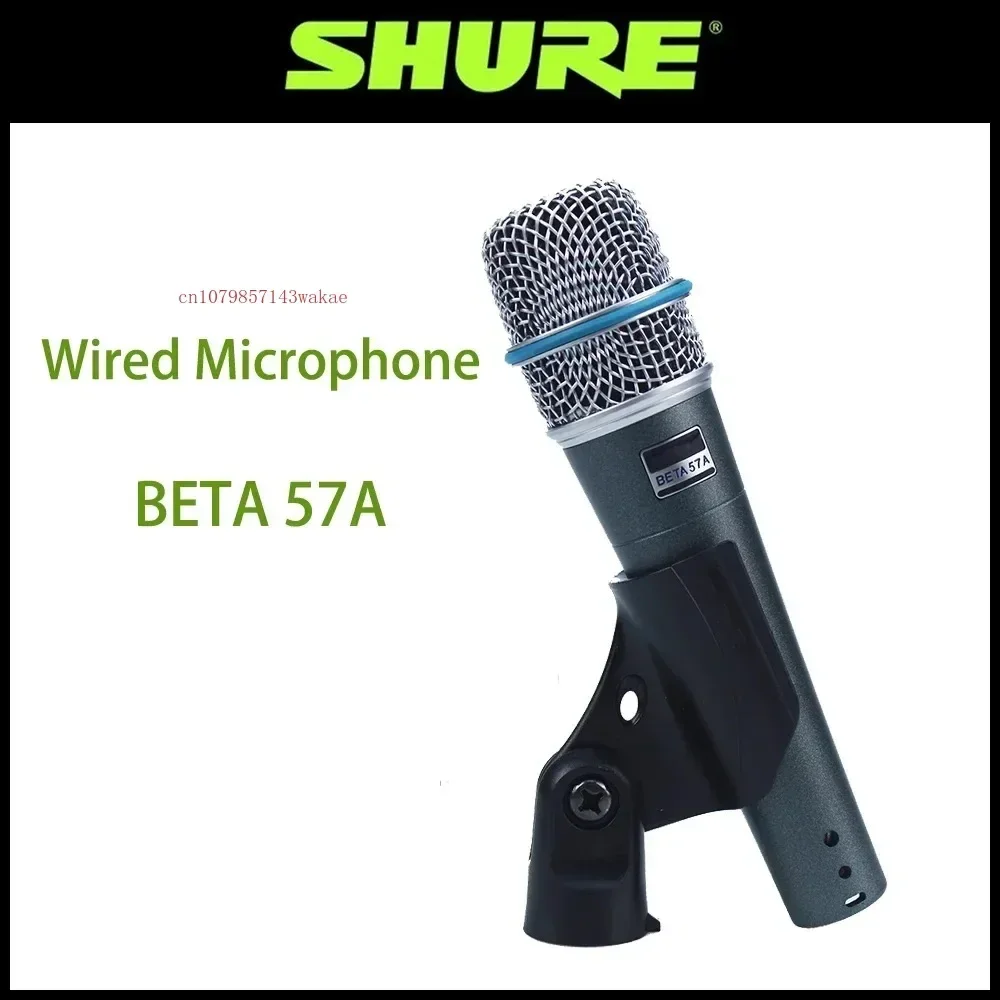 SHURE BETA 57A Wired Microphone Dynamic Cardioid Studio Home Record Handle Mic for Karaoke Music Stage Performance Live Mic