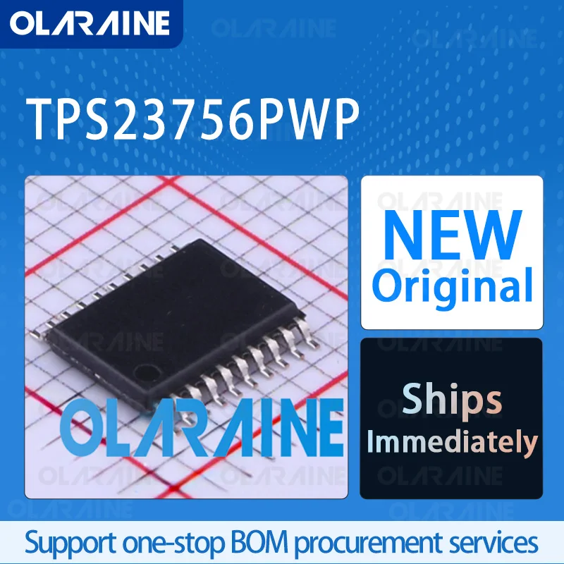 

1/5/10Pcs TPS23756PWP HTSSOP-20 original ic chip Power switch IC - POE/LAN RoHS 750 mOhms Voltage 57 V