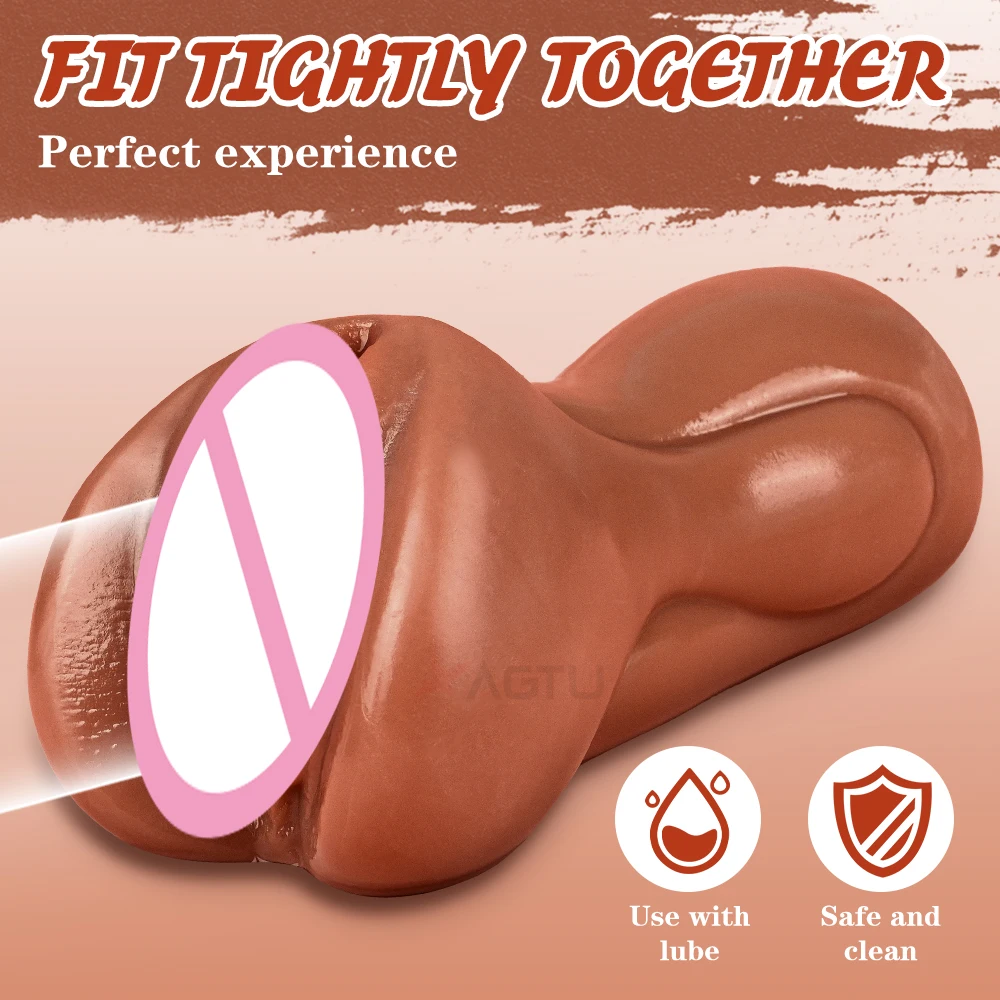 Sex Toys Artificial Vagina Realistic Vagina Anus Male Masturbator Cup Sex Toy Pocket Pussy Tight Masturbation Tool for Men