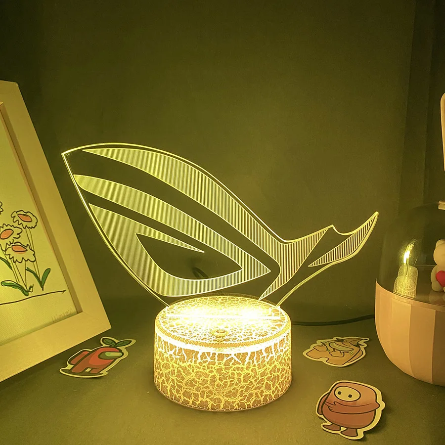 ROG Player Nation Game LOGO 3D Led Night Light Birthday Cool Gift For Friend Gaming Room Table Colorful Mark Decor ROG Lava Lamp