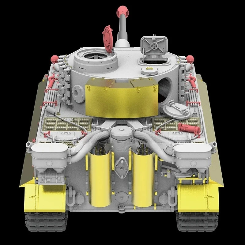 Ryefield modelo Rm-5140 1/35 Tiger I tipo inicial com soldado de resina (versão de atualização) montar kit de modelo de plástico de tanque