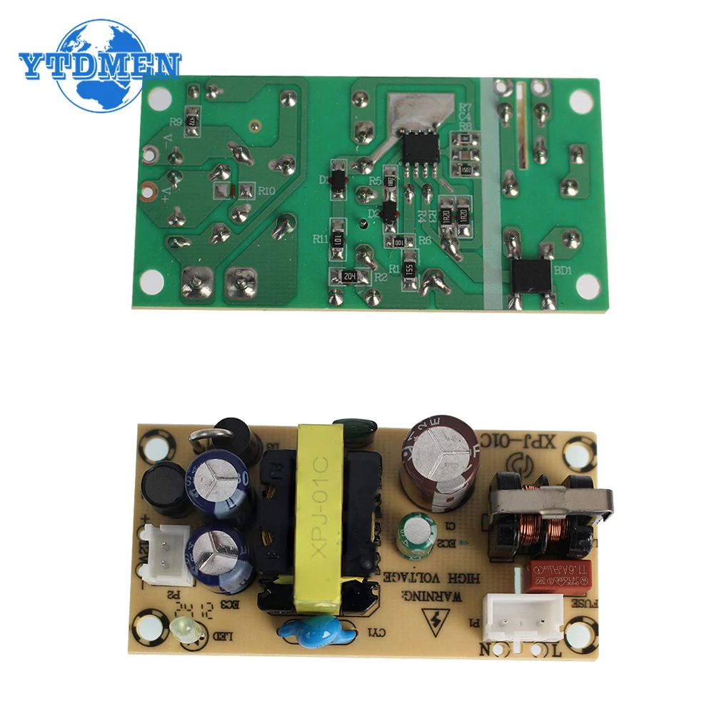 AC-DC 12V 1.5A 5V 2A Switching Power Supply Module Bare Circuit 100-240V To 12V 5V Board Regulator for Replace/Repair