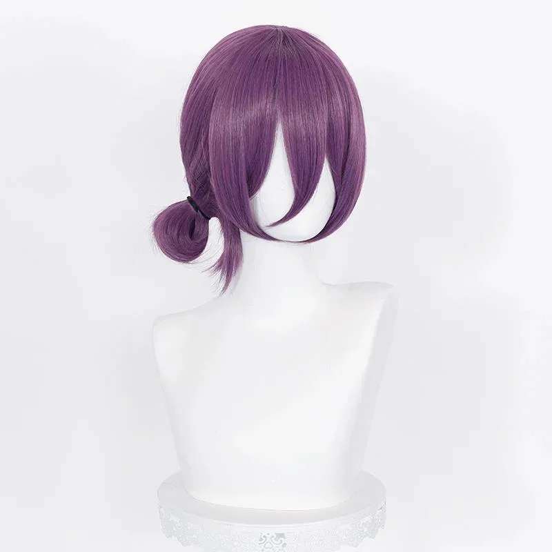 Chainsaw ManThe Movie: Reze Arc Adult Cosplay Wig Purple Short Hair Heat Resistant Synthetic Wigs Halloween Carnival Prop om[8