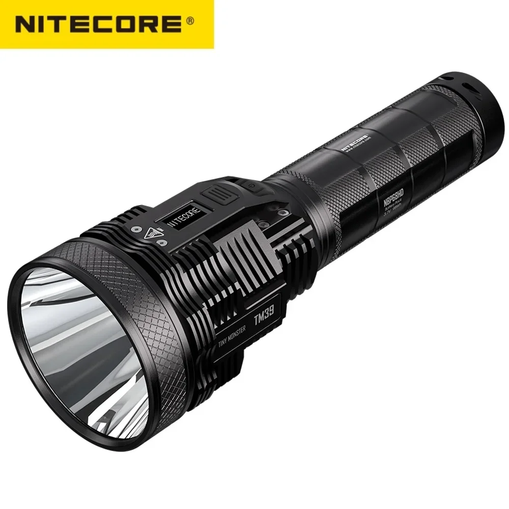 NITECORE TM39 High Power Flashlight LUMINUS SBT-90 GEN2 5200LM Rechargeable LED Flashlight with NBP68HD Battery Pack for Search